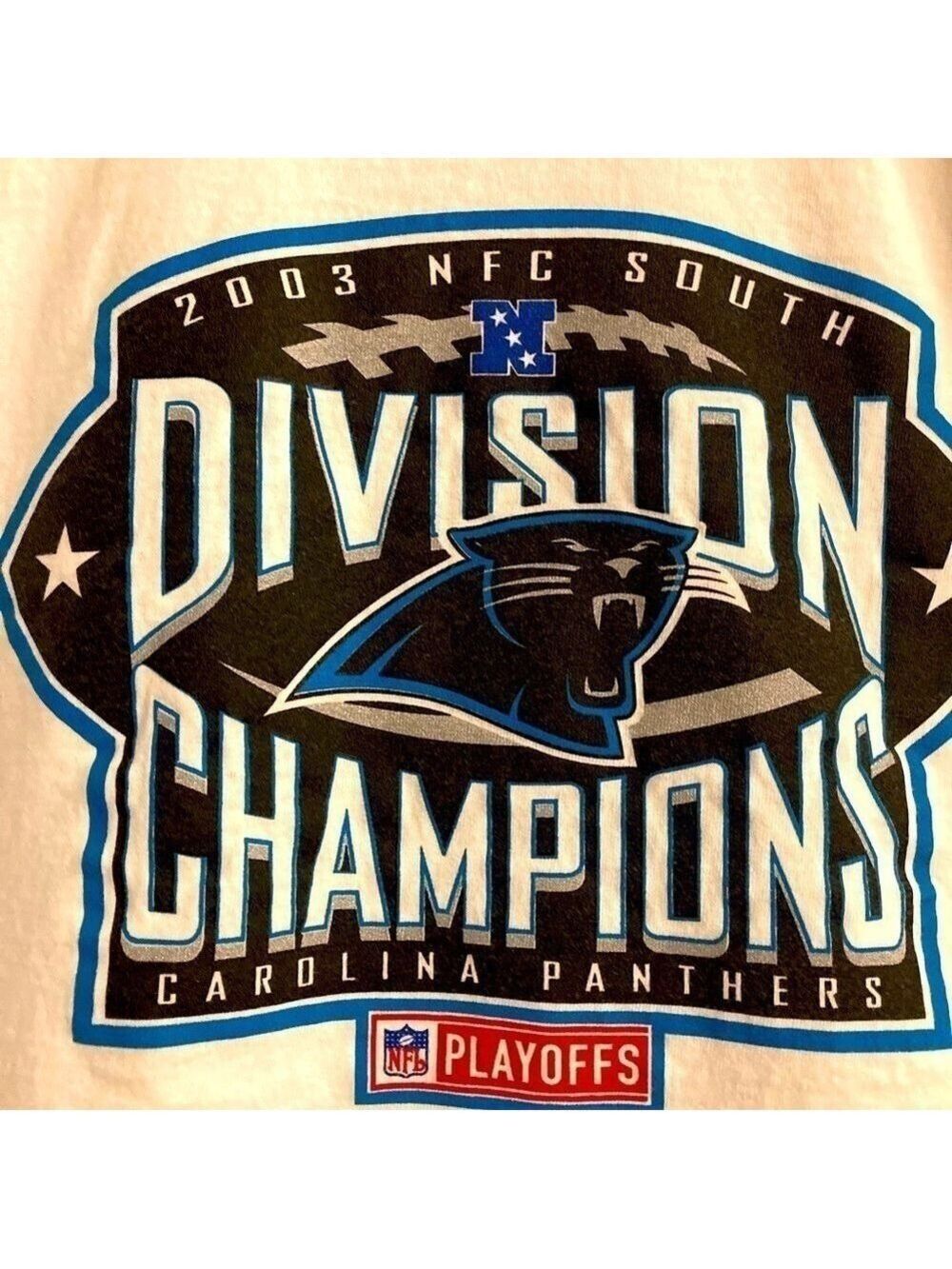 Panthers Collectable 2003 NFC South Division Champions shirt - playoffs